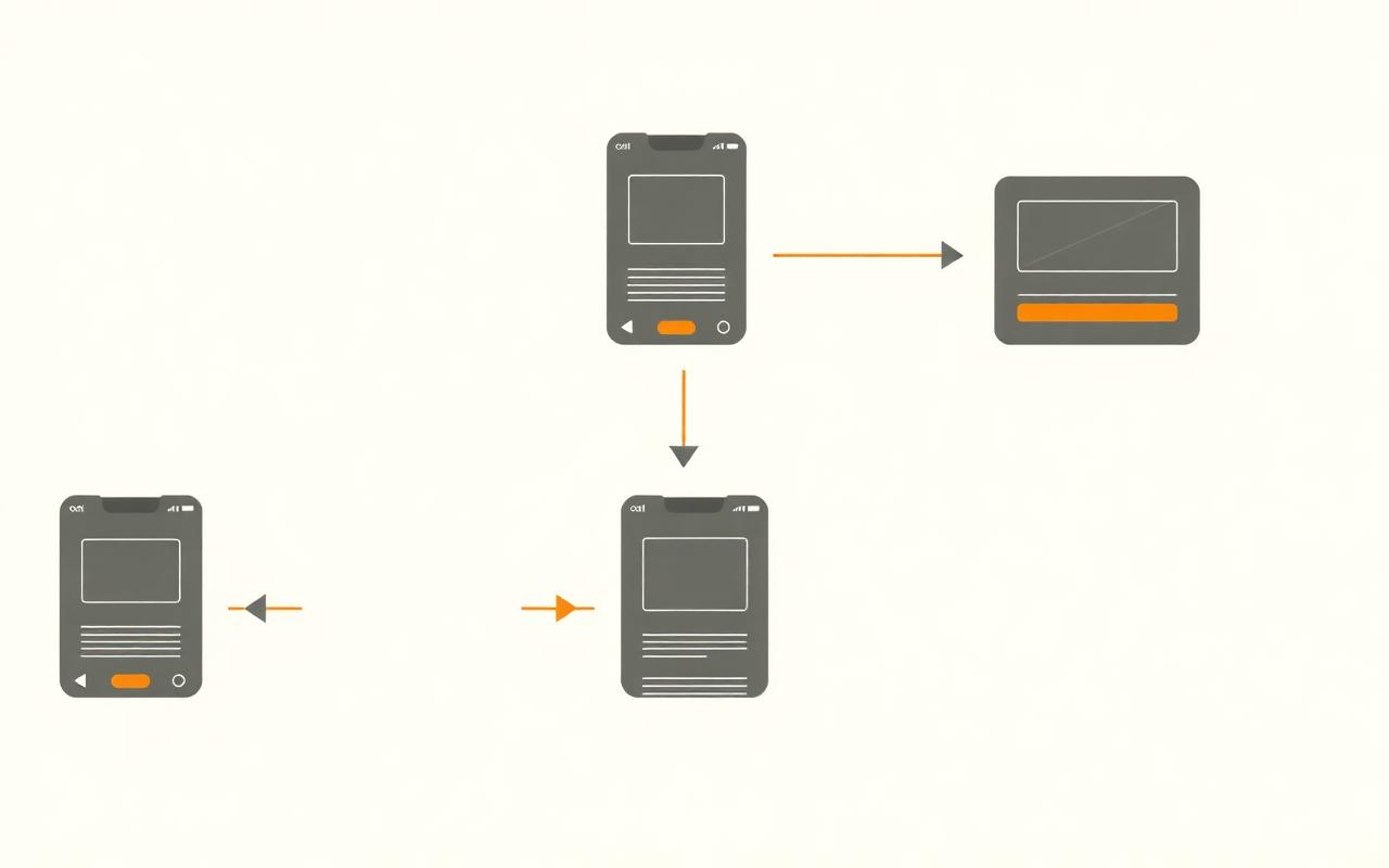 Schéma d'un parcours d'onboarding produit étape par étape